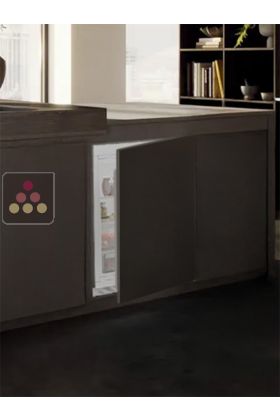 Mini Réfrigérateur encastrable sous plan à panneau décoratif habillable - 127 Litres