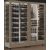Combiné de 2 vitrines à vin - Pro - 4 cotés vitrés - Habillage interchangeable - Equipement mixte