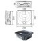 Climatiseur de cave 6140W / 12°C à triple évaporateur plafonnier, avec fonction chauffage et humidificateur - Version spécifique