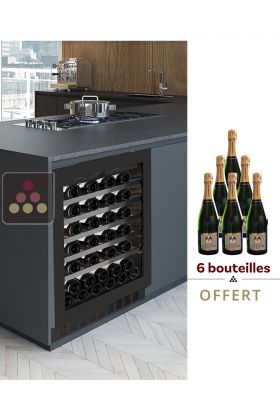 Cave à vin mono-température de service encastrable sous-plan - Porte de 72cm