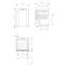 Armoire positive blanche porte pleine table top - 77L