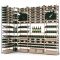 Aménagement personnalisé de cave structure acier et baguettes bois pour 1106 bouteilles - Essentiel bois