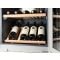 Cave à vin multi-usages de conservation et de service des vins encastrable a porte en verre blanche - Modele Expo