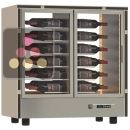 Professional multi-temperature wine display cabinet - Central position - Horizontal bottles ACI-PAR801-R290
