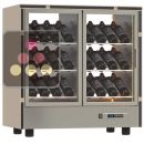 Professional multi-temperature wine display cabinet - Central position - Inclined bottles ACI-PAR803-R290
