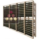 Wooden storage rack for 384 bottles ACI-VIS852