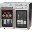 Distributeur de vin au verre 2 Températures 6 bouteilles avec système de conservation ACI-SOM103