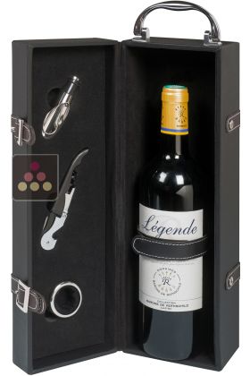 Coffret du sommelier avec 1 bouteille de Bordeaux rouge