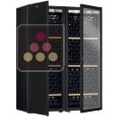 Combination of 2 single temperature wine cabinets for ageing and/or service ACI-TRT716NS
