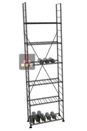 Rangement modulaire métallique pour 198 bouteilles - H220cm