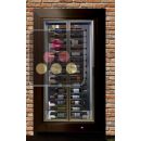 Professional multi-temperature built-in wine display cabinet - Wall crossing - Horizontal bottles ACI-PAR17001HE