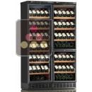 Built-in combination of 3 single-temperature wine cabinets for service or storage ACI-CAL627EP