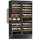 Built-in combination of 3 single-temperature wine cabinets for service or storage ACI-CAL627EP