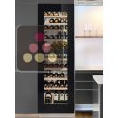 Multi-purpose wine cabinet for the storage and service of wine - can be fitted - Black glass door.
 ACI-LIE158E