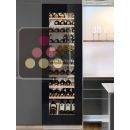 Multi-purpose wine cabinet for the storage and service of wine - can be fitted - Black glass door.
 ACI-LIE158E