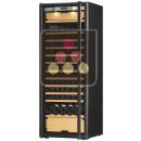 Multi-Purpose Ageing and Service Wine Cabinet for cold and tempered wine - Left Hinged ACI-TRT623NCG