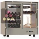 Professional multi-temperature wine display cabinet - Central position - Without shelf ACI-PAR807-R290