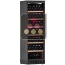 Single temperature built in wine storage and service cabinet - Wooden shelves ACI-CAL612EB
