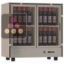 Vitrine à vin modulaire multi-températures - Usage pro - Pose libre ou encastrable - Bouteilles verticales ACI-PAR804-R290