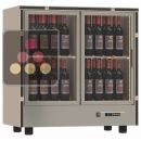 Vitrine à vin modulaire multi-températures - Usage pro - Pose libre ou encastrable - Bouteilles verticales ACI-PAR804-R290