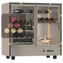 Professional multi-temperature wine display cabinet - Built-in or freestanding - Without shelf ACI-PAR806-R290