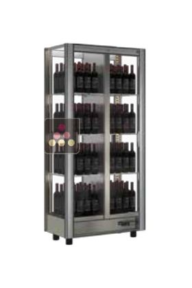 Vitrine réfrigérée modulaire de service ou de conservation des vins - 4 faces vitrées