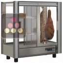 Vitrine à charcuterie et fromage modulaire multi-températures - Usage pro - 4 côtés vitrés - Sans habillage magnétique ACI-TCM119-R290