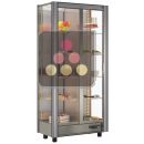 Professional refrigerated display cabinet for dessert and snacks - 3 glazed sides - Without magnetic cover ACI-TCM120-R290