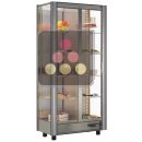 Vitrine réfrigérée modulaire de présentation pour snacks et desserts  - 3 côtés vitrés - Sans habillage magnétique ACI-TCM120-R290