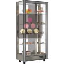 Professional refrigerated display cabinet for dessert and snacks - 4 glazed sides - Without magnetic cover ACI-TCM121-R290