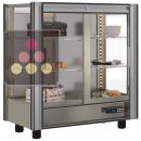 Professional refrigerated display cabinet for dessert and snacks - 3 glazed sides - Without magnetic cover ACI-TCM122-R290