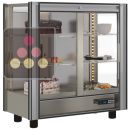 Vitrine réfrigérée modulaire de présentation pour snacks et desserts  - 3 côtés vitrés - Sans habillage magnétique ACI-TCM122-R290