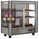 Professional refrigerated display cabinet for chocolates - 3 glazed sides - Without magnetic cover ACI-TCM126-R290
