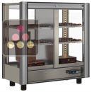 Professional refrigerated display cabinet for chocolates - 4 glazed sides - Without magnetic cover ACI-TCM127-R290