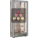 Professional refrigerated display cabinet for dessert and snacks - 36cm deep - 3 glazed sides - Without magnetic cover ACI-TCM130