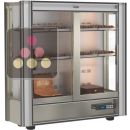 Professional refrigerated display cabinet for chocolates - 36cm deep - 3 glazed sides - Without magnetic cover ACI-TCM135