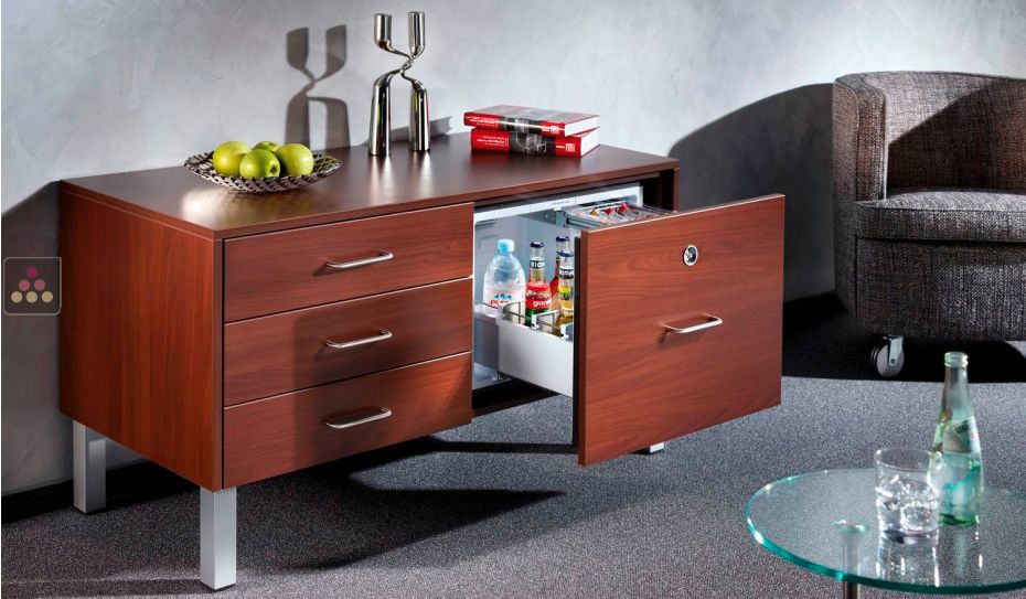 Mini-Bar à tiroir silencieux encastrable 45L - Façade habillable