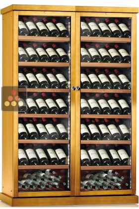Combiné de 2 caves à vin mono-température de conservation ou de service