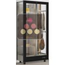 Refrigerated display cabinet for cheese and cured meat presentation - 3 glazed sides - Magnetic and interchangeable cover ACI-TMR16900