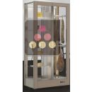 Refrigerated display cabinet for cheese and cured meat presentation - 4 glazed sides - Magnetic and interchangeable cover ACI-TMR16900I