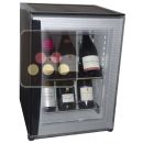 Mini-cave à vin 100% silencieuse pour 8 bouteilles à porte incolore ACI-WNB100T