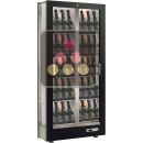 Professional multi-temperature wine display cabinet - 36cm deep - 3 glazed sides - Tilted bottles ACI-TCH16000P