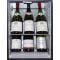 Mini-cave à vin 100% silencieuse pour 8 bouteilles encastrable à porte incolore