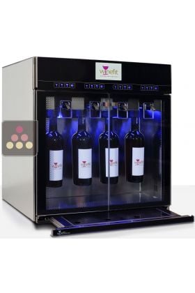 Distributeur de vin au verre 2 températures pour 4 bouteilles