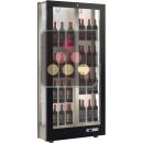 Vitrine à vin multi-usages service et conservation - P36cm - Usage pro - 3 côtés vitrés - Bouteilles verticales ACI-TCH16000V