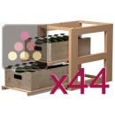 Meuble de rangement en bois pour 88 caisses bois de vin ACI-VIS320x44