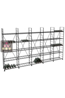 Rangements modulaires métalliques 770 bouteilles - H170cm