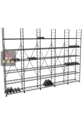 Rangements modulaires métalliques pour 990 bouteilles - H220cm