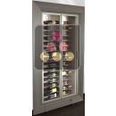 Professional built-in multi-temperature wine display cabinet - 36cm deep - Horizontal bottles ACI-PAH1100E