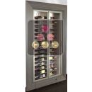 Professional built-in multi-temperature wine display cabinet - 36cm deep - Horizontal bottles ACI-PAH17000HE